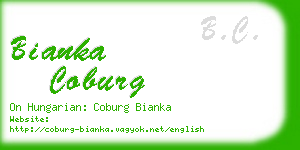 bianka coburg business card